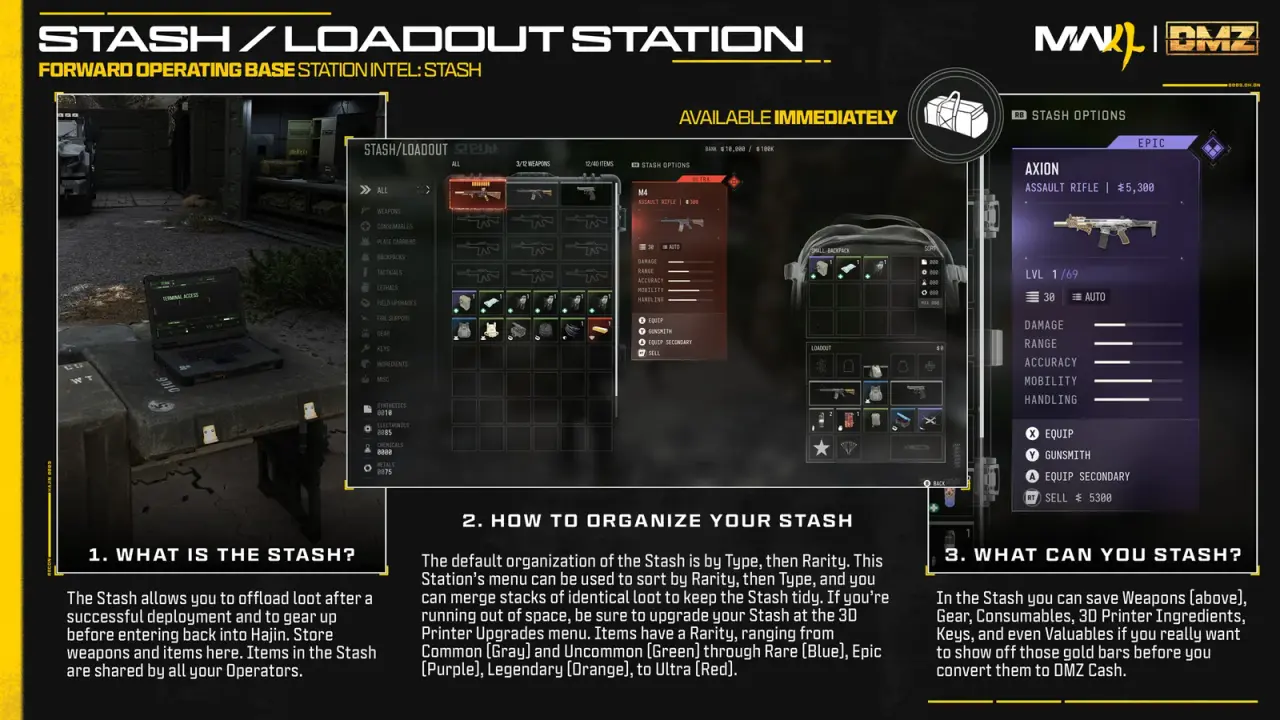 stash loadout in Modern Warfare 4